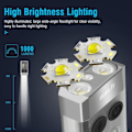 Pikkukuva 4 / 7: EDC avaimenperä LED fluoresenssi taskulamppu C-tyyppi ladattava taskulamppu työ valo magneetti summeri 365nm UV V3 Plus lyhty