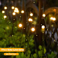 Pikkukuva 2 / 7: Aurinko LED Valo Ulkona vedenpitävä Puutarha Auringonvalo Powered Maisema Valot Firefly Puutarha Valot