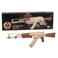 Miniatyrbild 5 av 7: Automatisk gevär AK47 3D trä pistol roliga gör-det-själv bygg block leksaker