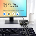 Miniatyrbillede 4 af 7: 4 Port HDMI KVM Switch 4 in 1 out 4K 60Hz HDMI USB Switch Selector