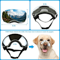 Miniatyrbilde 5 av 7: Hunde Goggles Ownpets Goggles med Justerbar Reim, Magnetisk Design Avtakbar Linse og UV beskyttelse