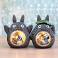 Miniatyrbilde 2 av 11: Anime Min Nabo Totoro Figurer Modell Leketøy LED Natt Lys Soverom Ornament
