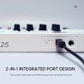 Pikkukuva 4 / 6: Mini USB näppäimistö MIDI ohjain 25 nopeus herkät näppäimet