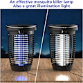 Miniatyrbilde 3 av 6: Solenergi Bug Zapper 2-i-1 Mosquito Killer Lampe Innendørs 4500V Fly Zapper