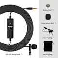 Miniatyrbild 4 av 6: Professionell 3,5 mm TRRS/TRS Wired Audio Lavalier Kondensator Microfone Mic VS BOYA BY-M1