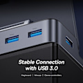 Pikkukuva 6 / 6: USB C telakka Steam Steam Deck Nintend Switch Type C to 4K@60Hz DP HDMI-yhteensopiva Gigabit Ethernet