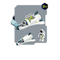 Miniatyrbilde 7 av 11: Puslespill Acousto Optikk Space Leker Space Modell Air Force Shuttle Space Station Rakett Aviation Series Toy