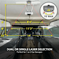 Miniatyrbillede 4 af 7: Laser Parkering Måler Bil Garage Loft Placering Positionering Korrektion Parkering Sensor