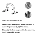 Miniatyrbilde 4 av 7: Push Up Bar Stand Pushup Brett Trening Trening Bryst Bar Svamp Hånd Grip Treningsutstyr