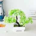 Miniatyrbillede 7 af 10: Kunstige planter bonsai små træer potte falske planter blomster potte pynt til hjem fest bryllup pynt tilbehør