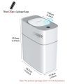 Miniatyrbild 7 av 10: Smart badrum soptunna automatisk påsar elektronisk soptunna vit beröringsfri smal smart sensor sopor bin