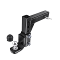 Miniatyrbillede 1 af 4: Justerbar 4 Level Trailer Drop Hitch Ball Mount Tow for 2" Receiver Med 50mm ball RV Dele