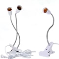 Miniatyrbillede 3 af 7: 360 grader Fleksibel Skrivebord Lampe Holder E27 Base Lys Socket Svanehals Clip-On Kabel Med On Off Switch