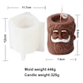 Miniatyrbillede 7 af 11: Træ stub jule træ lys silikone skimmel Elg snemand træ stub kage chokolade silikone form