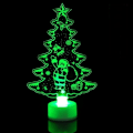 Miniatyrbilde 3 av 10: LED jul pynt natt lys blinker jul nissen snømann jul tre lys lampe