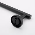 Miniatyrbillede 3 af 11: Badeværelse Tilbehør Hardware Sæt Kit Håndklæde Bar Vægbeslag Mat Sort Toilet Papir Holder Hånd Kåbe Krog Bøjle Rustfrit Stål