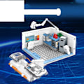Miniatyrbillede 5 af 5: Rum station bygning klodser med astronaut mini dukker tidlig læring videnskab udforskning legetøj