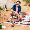 Miniatyrbillede 6 af 6: 1,4L rygsæk komfur camping propan madlavning udstyr bærbar camping brænder system med stativ gryde understøttelse