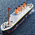 Miniatyrbillede 2 af 7: Mini World Famous Film RMS Titanic Skib Model Bygge Klodse Figurer Båd Venner Klodser Legetøj