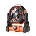 Miniatyrbillede 1 af 7: Bærbar Genopladelig Justerbar Speed Lantern Camping Blæser Med LED lys