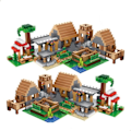 Miniatyrbillede 1 af 6: Min Verden Gården Sommerhus Landsby Huset Bygningsblokke med Figurer Kompatible 21128 Gør-det-selv-mursten legetøj