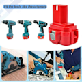 Miniatyrbillede 2 af 7: 9,6V 3,5Ah Ersatzakku für Makita Power Tool Batteri
