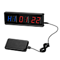 Miniatyrbillede 4 af 6: Programmerbar Fjernbetjening LED crossfit timer Interval Timer garage timer sport træning ur Crossfit gym timer