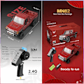 Miniatyrbilde 6 av 7: Rc Bil Mn Modell Mn82 Retro Fullskala Simulering Fjernkontroll Modell Bil Leker