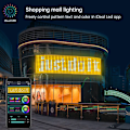 Miniatyrbild 7 av 7: Smart gardin sträng ljus app gör-det-själv bild text lysdiod display smart LED RGB sträng ljus