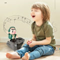 Miniatyrbild 3 av 8: Danser DJ Rock Robot Gris bebis leksaker Elektrisk Lätt Musik Kul Elektronisk Gris Vaddar Musikal leksak