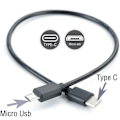 Miniatyrbild 2 av 7: Typ C till Micro USB Hane Sync Ladda OTG LADDARE Kabel sladd