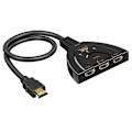 Miniatyrbillede 1 af 7: HDMI-kompatibel Switch KVM Splitter 4K 2K 3D 3 input 1 Output Mini 3 Port VIDeo Switcher