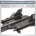 Miniatyrbild 3 av 7: Air Force Blackbird Reconnaissance Flygplan Legering Modell Fighter Montering Byggnad Block Leksak