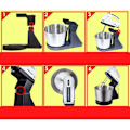 Miniatyrbilde 5 av 8: 100W Elektrisk Mat Stativ Blander Fløte Blender Deig Elting 7 Speed Kake Brød Kokk Maskin Visp Egg Visp 220V