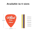 Miniatyrbild 6 av 8: Flerfärgad gitarr pick 50/100 bitar blandat ABS premium plast gitarr pick