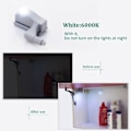 Miniatyrbilde 4 av 6: 4 Stykk Universal LED Inner Hengsel Lampe skap Induksjon Lys Garderobe Skap Sensor Lys