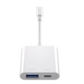 Miniatyrbild 1 av 7: Lightning Till USB OTG Omvandlare Adapter för IPhone Mus Tangentbord Laddning U Disk Kamera Kortläsare Data omvandlare