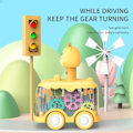 Pikkukuva 6 / 9: Press Gear Car Lapset's lelu auto veto takaisin poika lapset inertia auto palapeli eläimet auto