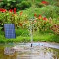 Pikkukuva 9 / 9: 2,5W aurinko suihkulähde pumppu, 6 suuttimella ja 4ft vesi putki,Solar voimalla pumppu lintu kylpyyn,Pond,Garden