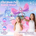 Miniatyrbillede 5 af 7: Bubble Wands for Børn Piger Light Up LED Lyd Bubble Gun Bubble Machine for Børn