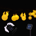 Miniatyrbild 5 av 7: Camping Solar String Lights Utomhus 200 Led Crystal Globe Lights