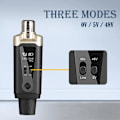 Miniatyrbild 3 av 6: Trådlöst mikrofon system XLR mikrofon omvandlare adapter UHF automatisk sändare inställning
