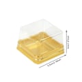 Miniatyrbild 3 av 7: Mini Dessert Tårta Låda Behållare Transparent Muffin Konditori Bakning Förpackning Lådor