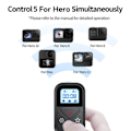 Miniatyrbilde 6 av 8: Bluetooth Fjernkontroll Kontroll For GoPro Hero 11 10 9 8 Max 11 Mini Med håndledd stropp