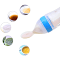 Miniatyrbillede 8 af 11: 90ML Sikker Nyfødt Baby Madring Flaske Småbørn Silicone Squeeze Madring ske Mælk Flaske Baby Træning Foder Mad tilskud