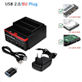 Miniatyrbillede 5 af 9: Hard Drev Docking Station Hard Disk Indkapsling HDD SSD Ekstern HD Kort Læser USB Hub