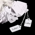 Miniatyrbild 4 av 6: 100 bitar 12x23mm Rektangulärt Papper Pris Tagg Vit Blank
