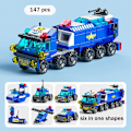 Pikkukuva 3 / 5: Mini Kuusi Yhdessä Ajoneuvo Muotot Tilet Fancy Koottu Block Pulma Pienet hiukkaset Blocks
