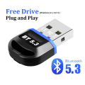 Pikkukuva 3 / 6: Bluetooth sovitin tietokoneelle Bluetooth 5.0 vastaanotin kaiuttimelle hiiri näppäimistö musiikki ääni lähetin