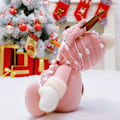 Miniatyrbillede 4 af 9: Jul Pink Snemand Julemand Plysj Sid Dukker Legetøj kugler Jule pynt pynt